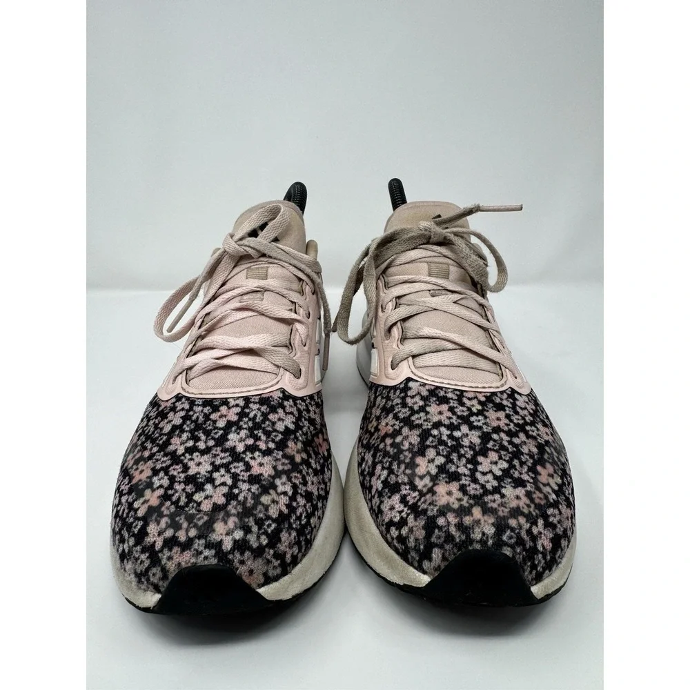 Adidas Women's Shoes Cloudfoam Light Pink Flower Print Size 5 Sneakers - Picture 2 of 9